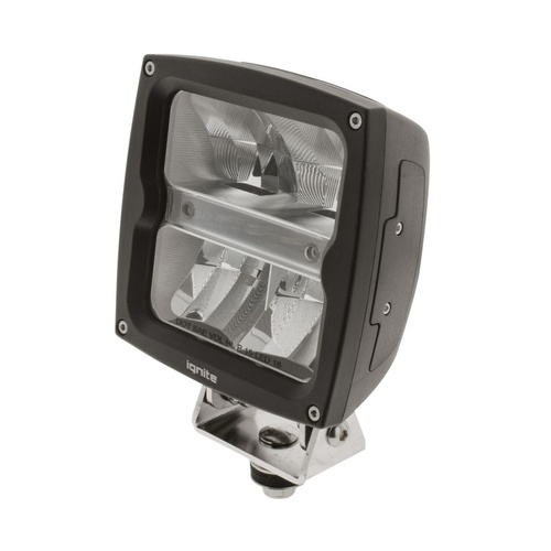 LED HEADLIGHT 10-30V HIGH /LOW BEAM BLACK FACE 10LEDs 60 Watt 1800 LOW 3600Lmns HIGH 