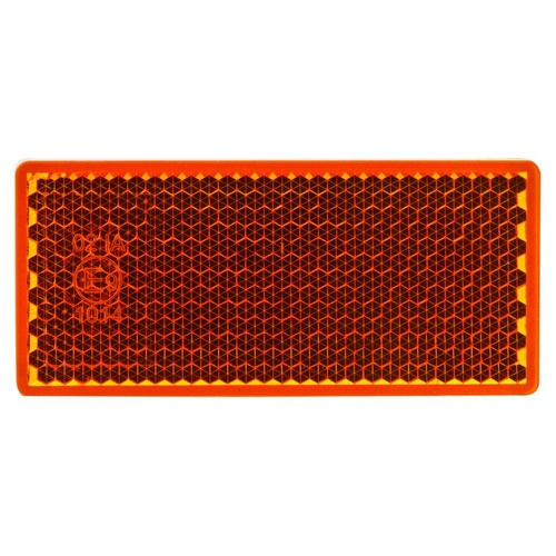 PKT 20 AMBER REFLECTOR 3M™ SELF ADHESVE MOUNTING BASE 70 x 30 x 6mm 