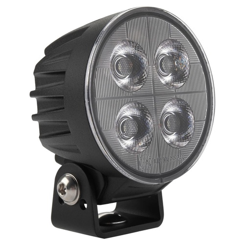 LED Round Flood Beam Worklamp 9 - 36V 4 LED&#39;s 3,800 Lumens