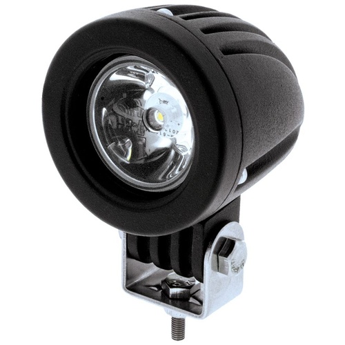 2&quot; Round LED Worklamp 9-36V, 10W, 1 LED, 1,000 lumens, black housing Spot Beam