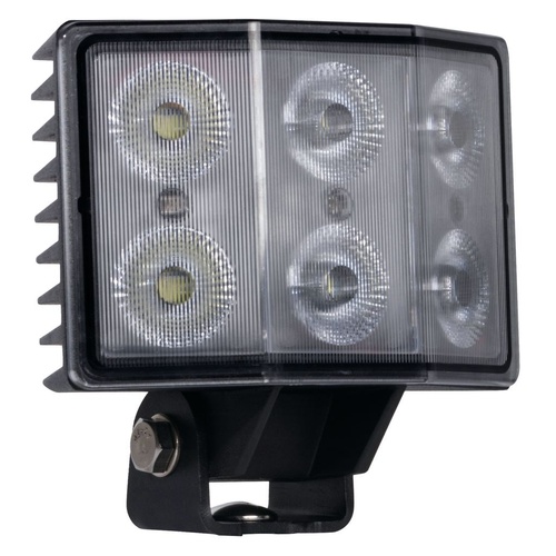 LED Rectangle Flood Beam Worklamp 9 - 36V 6 LED&#39;s 5,700 Lumens