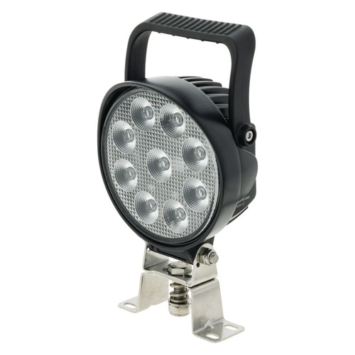 LED Round Flood Beam Worklamp w/ Handle &amp; Switch 5,100 Lumens